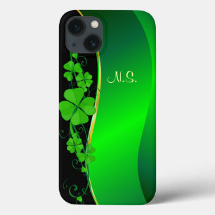 Etui iPhone 13 Lucky Shamrock Faux glitter