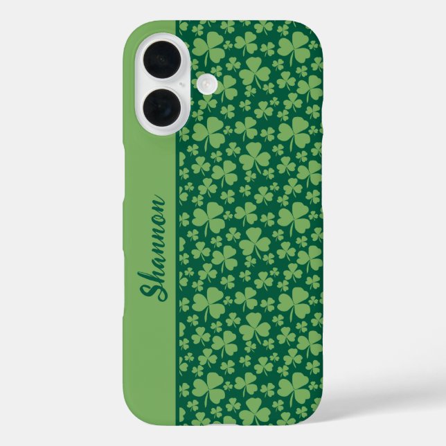 Coques Case-Mate iPhone Lucky Shamrock Vibrant Green (Verso)