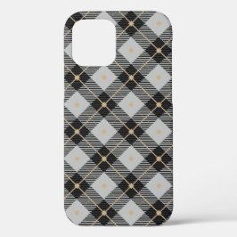Case-Mate iPhone Case Lumberjack Black Gris Plaid Motif