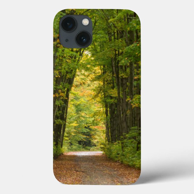 Coques Case-Mate iPhone Lumière au bout d'un tunnel d'arbres (Verso)