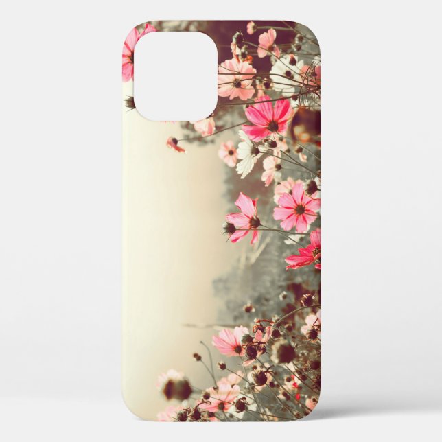 Coques Case-Mate iPhone Lumière du matin, cosmos rose fleurissant. (Verso)