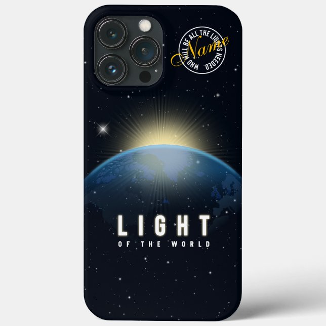 Coques Case-Mate iPhone Lumière du monde (Verso)