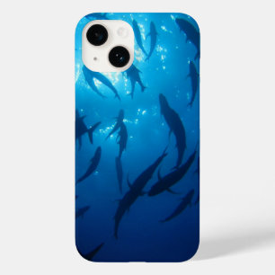 Coque Pour iPhone 14 Lumière du soleil sous le fond marin de poisson