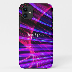 Case-Mate iPhone Case Lumière incurvée colorée, Nom do-it-yourself, Scri