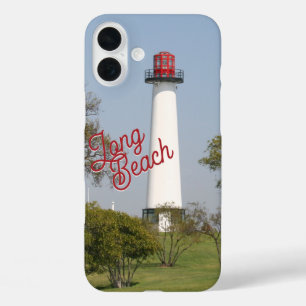 Coques iPhone 16 Plus Lumières de guidage : Long Beach Lighthouse Sereni