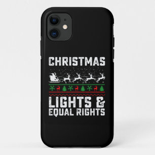 Case-Mate iPhone Case Lumières De Noël Et Égalité Des Droits Féministes