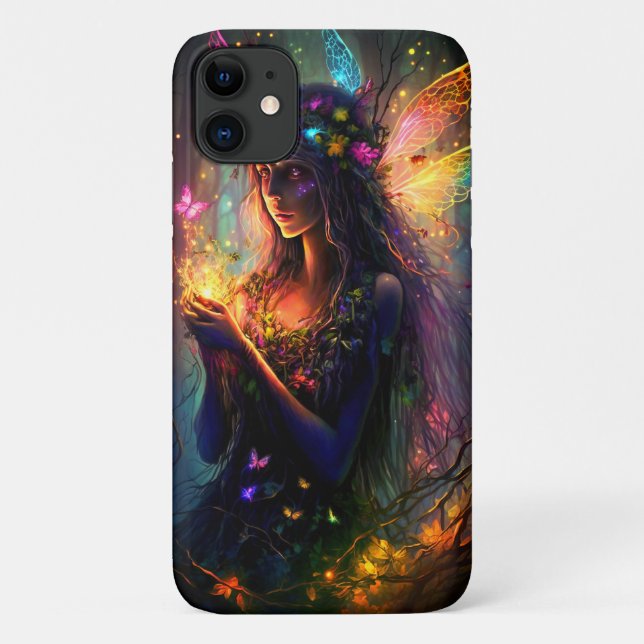 Coques Case-Mate iPhone Lumières Fées Imaginaire Forêt Enchantée Magique (Dos)