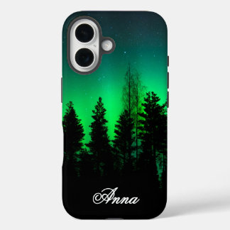 Coques iPhone 16 Lumières nordiques personnalisées