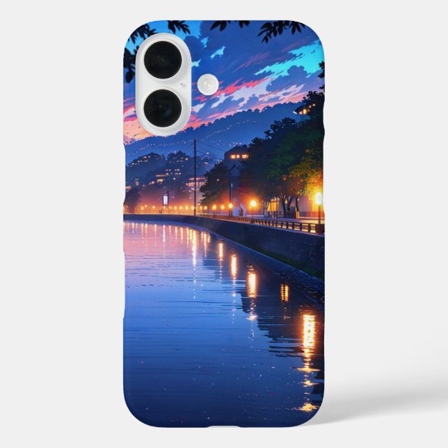 Coques Case-Mate iPhone Luminosité de la rivière Twilight (Verso)