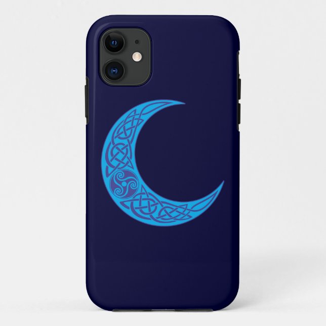 Coques Case-Mate iPhone Lune bleue celtique (Dos)