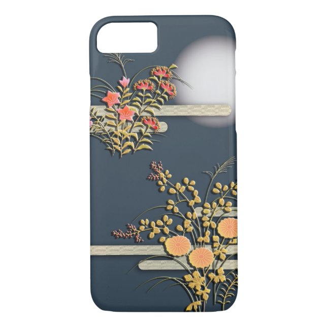 Coques Case-Mate iPhone Lune, brume et fleurs (Dos)