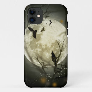 Coque iPhone 11 Lune d'Halloween