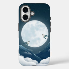 Coques iPhone 16 Lune et avale Téléphone de nuit