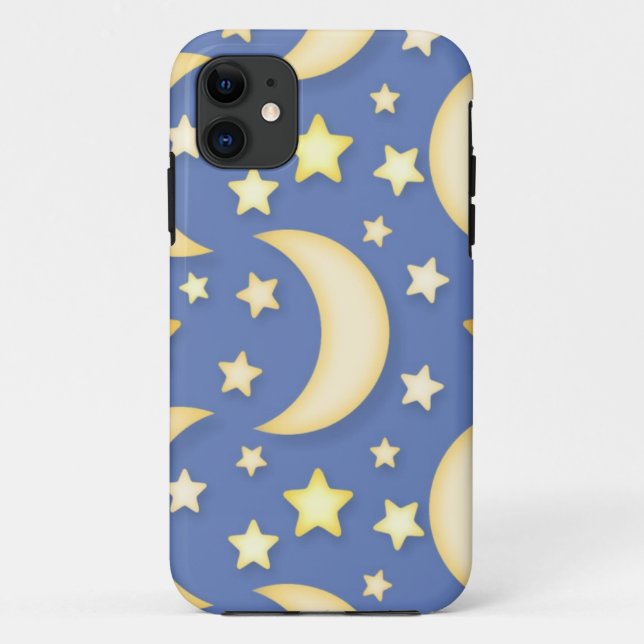 Coques Case-Mate iPhone Lune et étoiles (Dos)