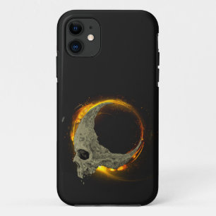 Case-Mate iPhone Case Lune rétro mort brûlant le crâne en feu