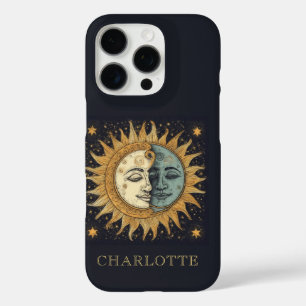 Coques iPhone 16 Pro Lune solaire céleste personnalisée