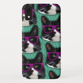 Coques Pour iPhone Lunettes amusantes Tuxedo Chat Motif amusant