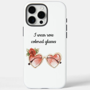 Coques iPhone 16 Pro Max Lunettes de soleil de couleur rose