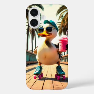 Coques iPhone 16 Lunettes de soleil pour chien rétro Plage au couch