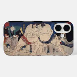 Coques iPhone 16 Lutte de Sumo Japonaise, Kuniyoshi