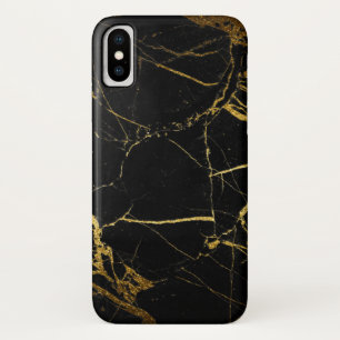 Case-Mate iPhone Case Luxe Black and Gold Marble
