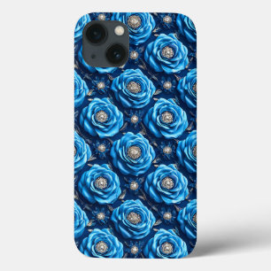 Case-Mate iPhone Case Luxe Esthétique Fleur Bleue Romantique Botanique