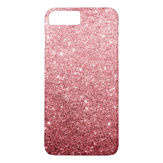 Coques Case-Mate iPhone Luxe rouge élégant de parties scintillantes (Dos)