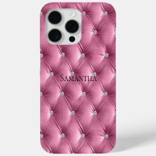 Coque iPhone 15 Pro Max Luxe Soft Rose Faux Velvet