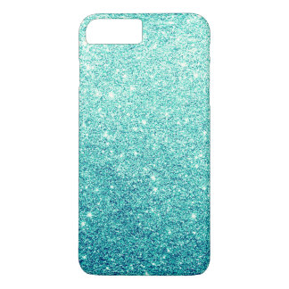 Coque iPhone 7 Plus Luxe turquoise élégant de parties scintillantes