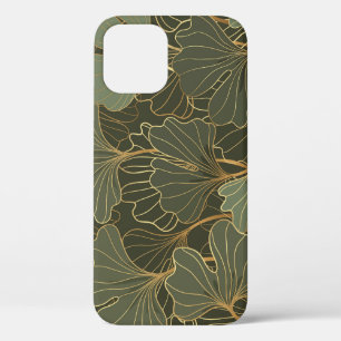 Case-Mate iPhone Case Luxueux Ginkgo Gold Line Art