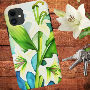 Case-Mate iPhone Case Lys blancs artistiques