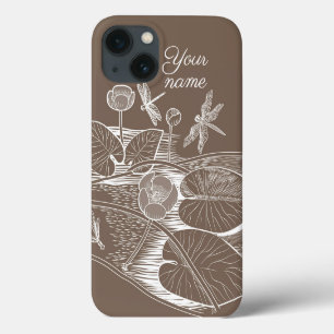 Case-Mate iPhone Case Lys d'eau marron