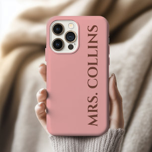 Coque iPhone 15 Pro Max M. et Mme Mariage   Noms de Couple Moderne pour An