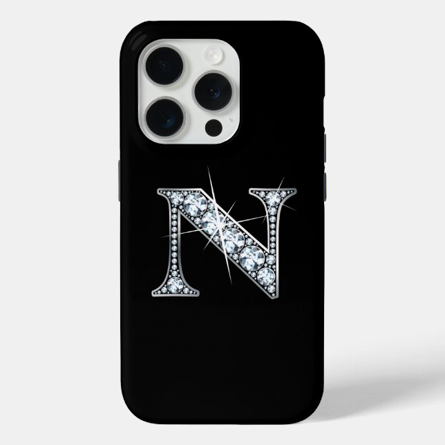 Coques Case-Mate iPhone M Faux Diamond Monogramme (Verso)