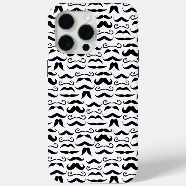 Coques Case-Mate iPhone M. Mustache Hipster Motif (Verso)
