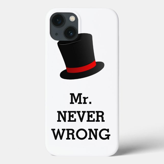Coques Case-Mate iPhone M. Never Wrong Funny (Verso)