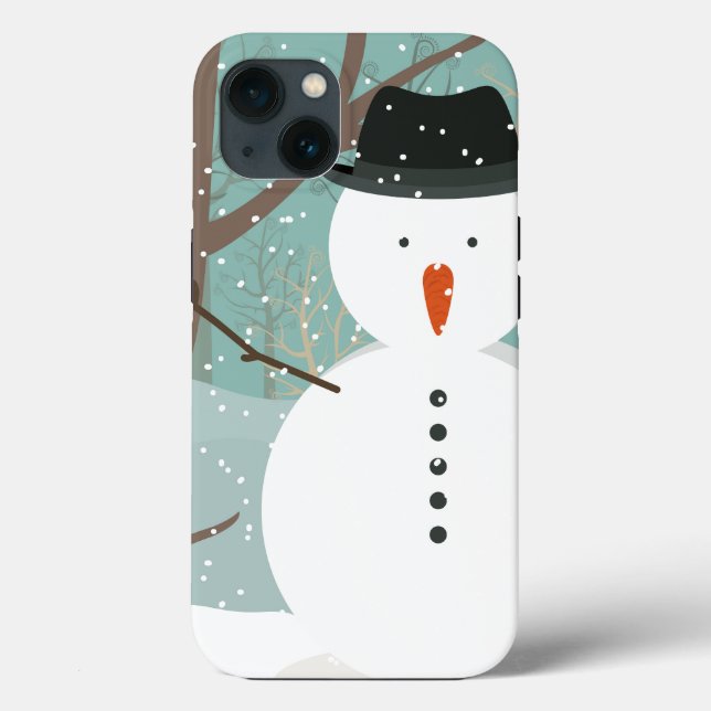 Coques Case-Mate iPhone M. Winter Snowman (Verso)