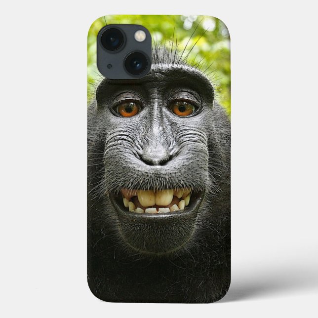Coques Case-Mate iPhone Macaque souriant (Verso)