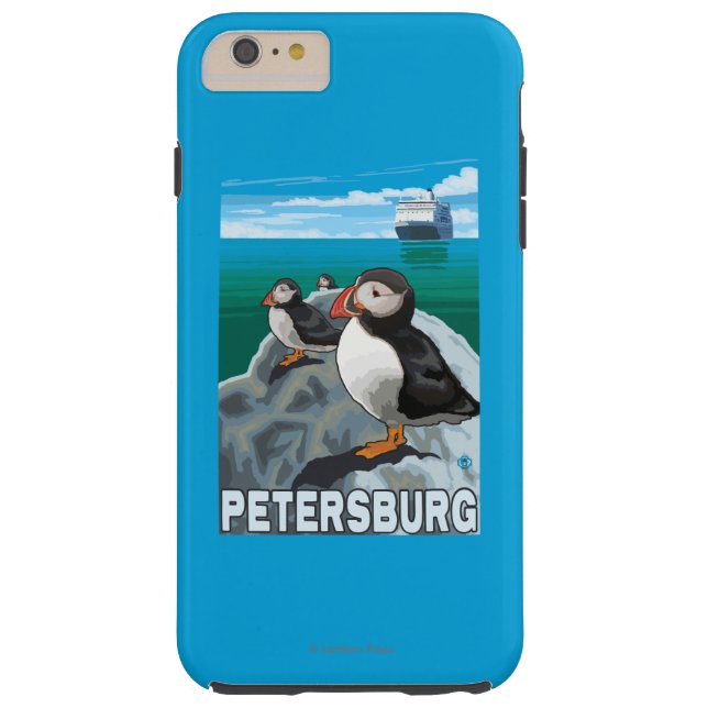 Coques Case-Mate iPhone Macareux et bateau de croisière - Pétersbourg, (Dos)