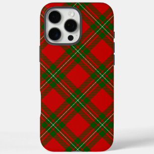 Coques iPhone 16 Pro Max MacGregor tartan rouge vert carreaux