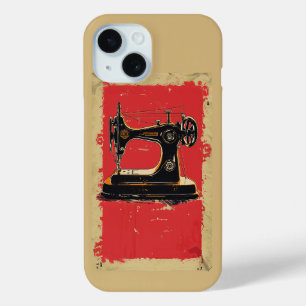 Coque Pour iPhone 15 Machine à coudre antique pour les artisans à coudr