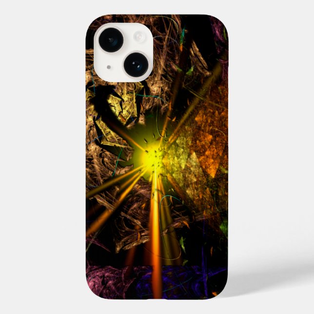 Coques Case-Mate iPhone Machu Picchu 3D illusion optique fractale (Verso)
