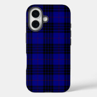 MacKay tartan bleu noir plaid