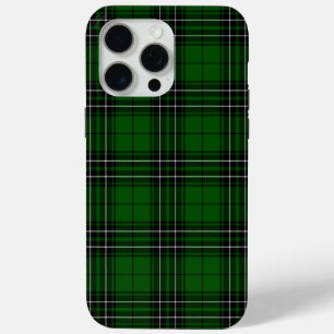 Coque iPhone 15 Pro Max MacLean Tartan vert et noir plaid
