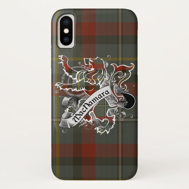 Coques Case-Mate iPhone MacNamara Tartan Lion (Dos)