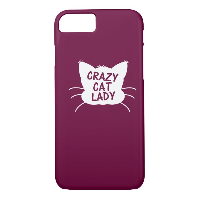 Coques Case-Mate iPhone Madame folle de chat (Dos)