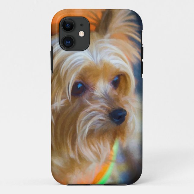 Coques Case-Mate iPhone Madame peinte Yorkshire Terrier (Dos)