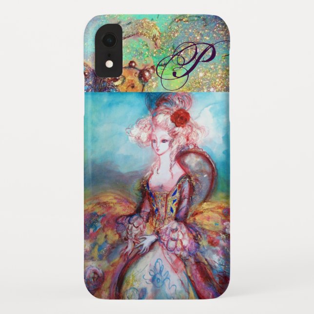 COQUES Case-Mate iPhone MADAME POMPADOUR ÉLÉGANT MONOGRAMME MODE BEAUTÉ (Dos)