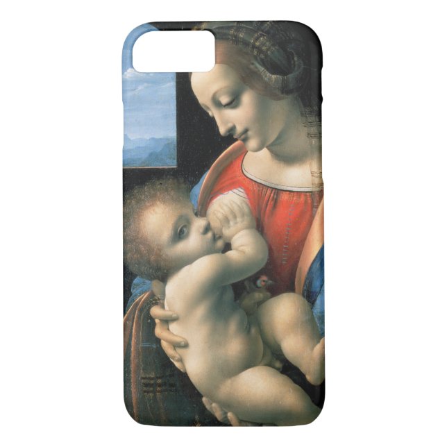 Coques Case-Mate iPhone Madonna Litta, Leonardo da Vinci, 1490-1491 (Dos)