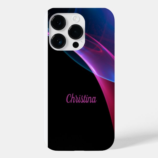 Coques Case-Mate iPhone Magenta et Bleu Sweep Artwork (Verso)